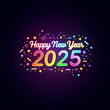 © gfxartiste - happy new year neon glowing text celebration events parties worldwide tonight tomorrow nights