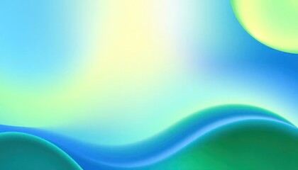 Poster - Abstract background with smooth gradient of light blue, green colors. Soft texture, light effects create serene, peaceful mood. Ideal for design projects aiming for minimalist, contemporary