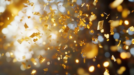 Aufkleber - Confetti falling from above, perfect for celebrations and parties