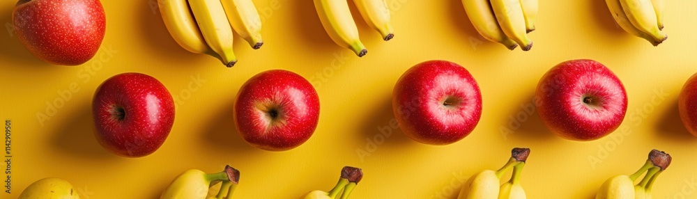 Clean and minimalist design of single-color fruit icons like apples ...