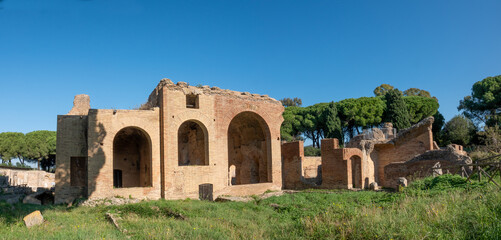 Sticker - Ruins of the ancient roman Trajan thermal baths, near Civitavecchia, Lazio, Italy