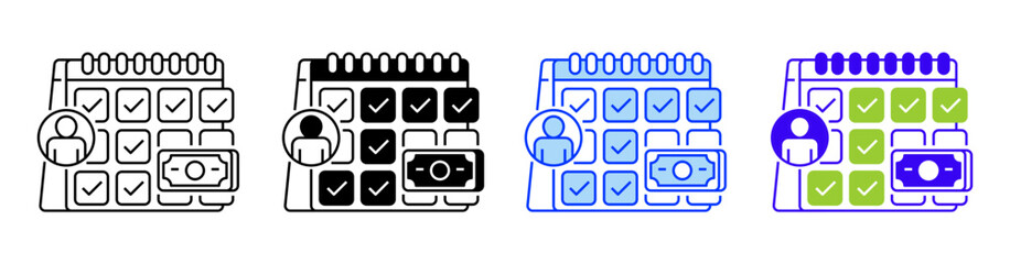 Poster - Savings Account Line Icon. linear style sign for mobile concept and web design. Outline vector icon.