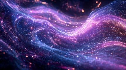 a purple and blue abstract background with a lot of lights
