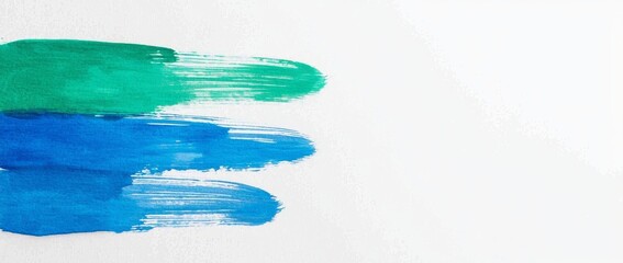 Poster - A watercolor background in shades of blue and white, featuring a gradient texture and grunge, with an abstract design, in pastel blue and green hues, suitable for backgrounds or paper banners.