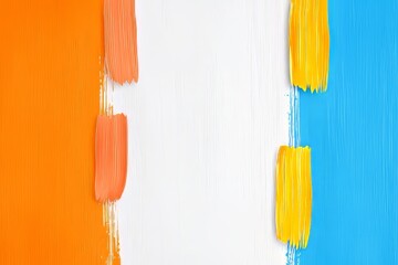 Poster - Hand-painted abstract banner featuring an abstract watercolor gradient.