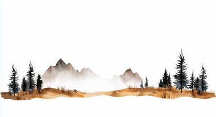 Poster - Aesthetic beige backdrop with a watercolor texture, featuring a hand-drawn abstract illustration on white.