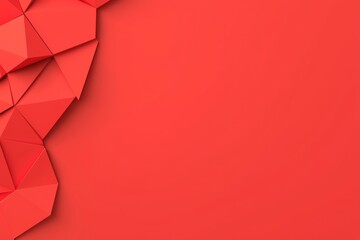 Poster - A textured background featuring a red triangle, with abstract shades of light and dark red in modern geometric patterns, creating a trendy artistic backdrop.
