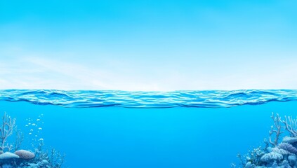 Poster - A lovely blue gradient backdrop with a seamless, textured wall effect.