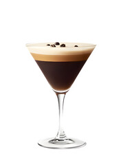 espresso martini on transparent background