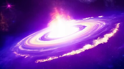 Wall Mural - animation of a supernova explosion in outer space