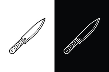 Knife icon vector on White Background ,Vector Art Illustration on white background.
