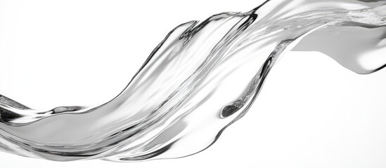 Poster - Stylish abstract water wave design creating a sense of fluidity and motion ideal for backgrounds or artistic presentations