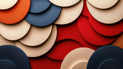 Poster - Artistic display of circular patterns abstract background graphic design modern environment high angle view creative concept