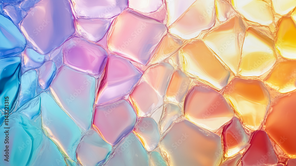 Abstract background with smooth, irregular shapes that fit together ...