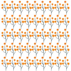 Wall Mural - Minimalistic Isolated Seamless floral pattern set and pack of flowers and plants on white background colourful wallpaper paper wrap Tulip tulips and rose roses