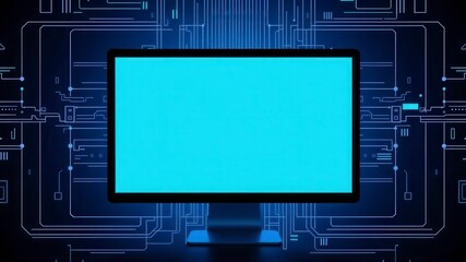 Wall Mural - Modern laptop mock up with a clear screen isolated on white background, digital, template, screen