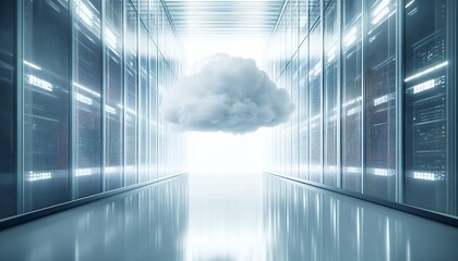 Aufkleber - High-Tech Cloud Computing Environment in Modern Data Center : Generative AI
