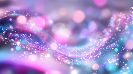 Leinwandbilder - Vibrant Abstract Background with Colorful Bokeh Lights and Glittering Texture : Generative AI