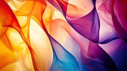 Poster - Harmonious Blend of Vibrant Colors in Abstract Wave Pattern Design : Generative AI