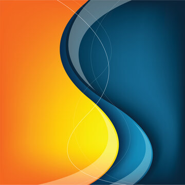 graphic vector curve line overlap background for text and message design