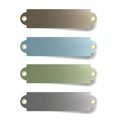 Poster - Label tag background for text design on white background space