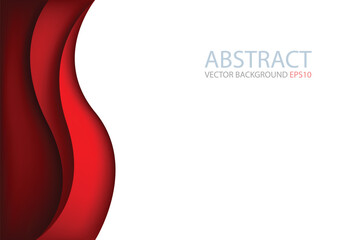 Fototapete - graphic vector curve line overlap background for text and message design
