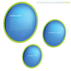 Poster - Circle blue space for text design