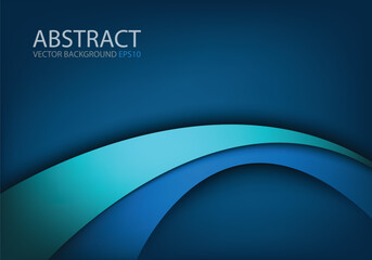 Poster - graphic vector curve line overlap background for text and message design
