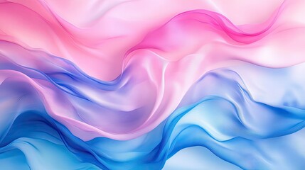 Poster - Soft Flowing Textures in Shades of Pink and Blue for Background