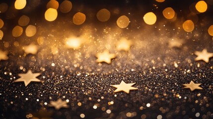 Wall Mural - tiny twinkling stars background sparkle lights.