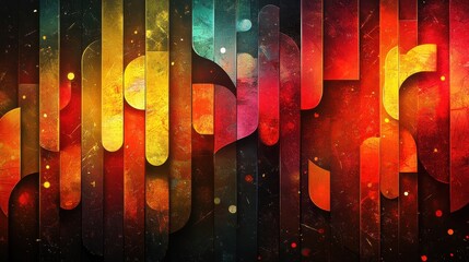 Poster - abstract background, letters, chrismas