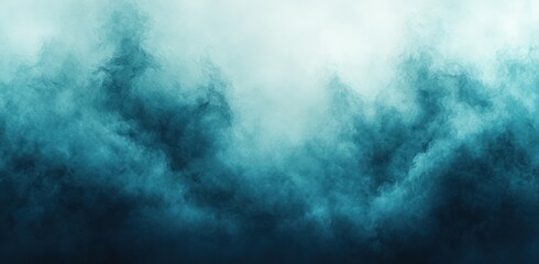 Aufkleber - Blue Teal Turquoise Grainy Gradient Background Glowing Texture Abstract Design