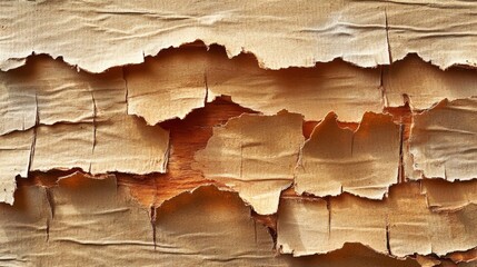 Wall Mural - Peeling Tree Bark Texture Close Up Image