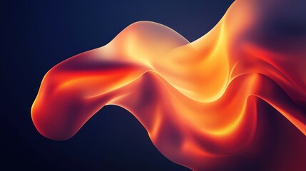 Aufkleber - a vibrant, flowing abstract design with warm colors and smooth curves.