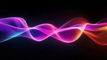 Poster - Abstract waves of vibrant colors representing sound or energy flow.
