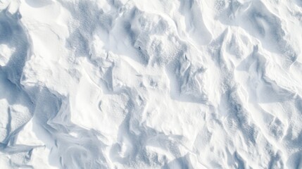 Aufkleber - Aerial view of a snowy surface with textured patterns.