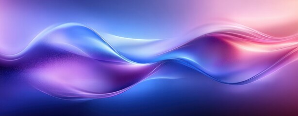 Abstract Digital Wave Background with Soft Blue and Purple Gradients