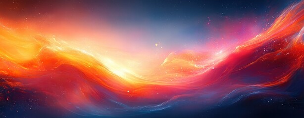 Poster - Futuristic Abstract Background with Vibrant Colors and Dynamic Movement