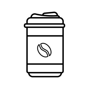 coffee cup icon, simple flat style, illustration, logo sign symbol pictogram template, for ui or ux isolated on white for mobile app, editable