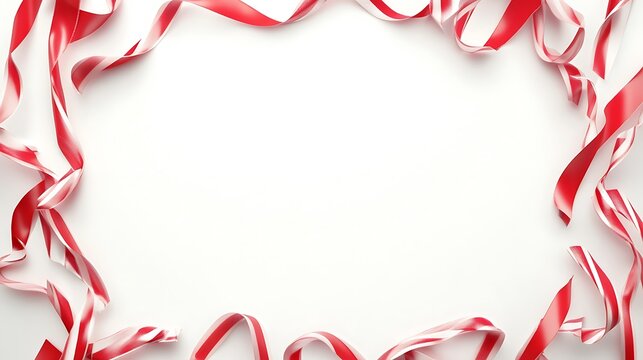 Holiday Christmas Background with Mistletoe Branches,Pinecones, Berries and Snowflakes