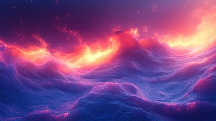 Wall Mural - cosmic journey nebula and galaxy dance in space with celestial swirls and distant planets