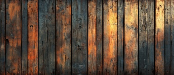 Poster - Rustic Wooden Wall Texture Background for Graphic Designs and Printed Materials