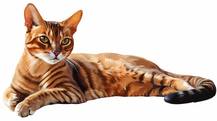 png domestic cat animal mammal pet. abyssinian. illustration