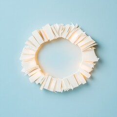 Aufkleber - Abstract Circle of Glowing Book Covers in a Surreal, Dreamlike Setting