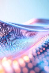 Poster - Abstract Grid of Glowing Quantum Patterns Infinite Potential in Soft Gradients