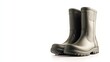 © iam - A Pair Of Dark Green Rubber Boots On White Background