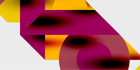 Poster - Vibrant abstract background circles with smooth gradients, creating a dynamic and modern design. Ideal for creative, tech, or contemporary-themed projects