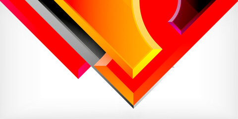 Poster - Arrow with round elements. Color geometric shapes background. Vector Illustration For Wallpaper, Banner, Background, Card, Book Illustration, landing page