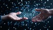© Breezze - Digital Dialogue Abstract Holographic Hands and Holographic Trends