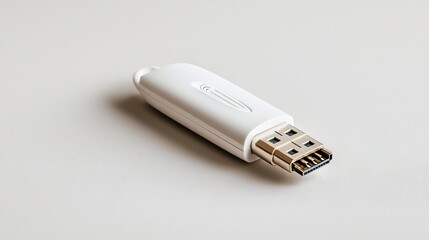 Poster - professional studio photograph showcasing a sleek and compact wireless usb adapter against a clean w